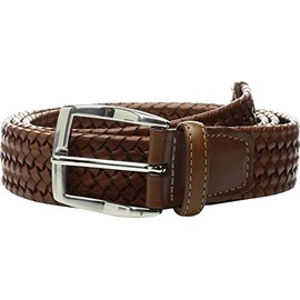 Torino Leather Co. 35mm Italian Woven Stretch Leather Cognac 44