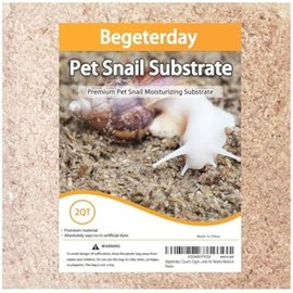 2 Quarts Organic Fiber Substrate for Pet Snail, Ideal Snail Terrarium Accessories for Retains Moisture
