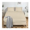Cream Fitted Sheet King Size - 25cm Deep Pocket -