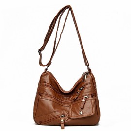 ModaZeal Soft PU Leather Crossbody Bag for Women Lightweight Shoulder Bag Multi Pockets Handbag Cross Body Messenger Bags with Adjustable Shoulder Strap