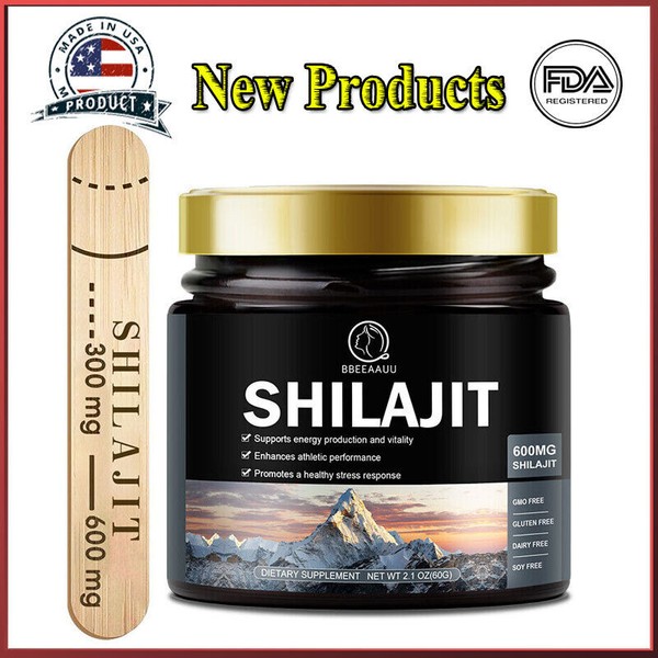 Bbeeaauu NEW ORGANIC HIMALAYAN Shilajit ,Organic Extremely POTENT 66 SERVINGS-