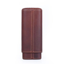 GERMANUS Cigar Case Leather Brown Cow II