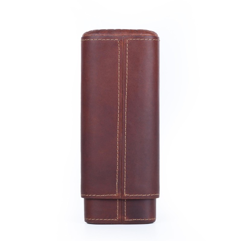 GERMANUS Cigar Case Leather Brown Cow II