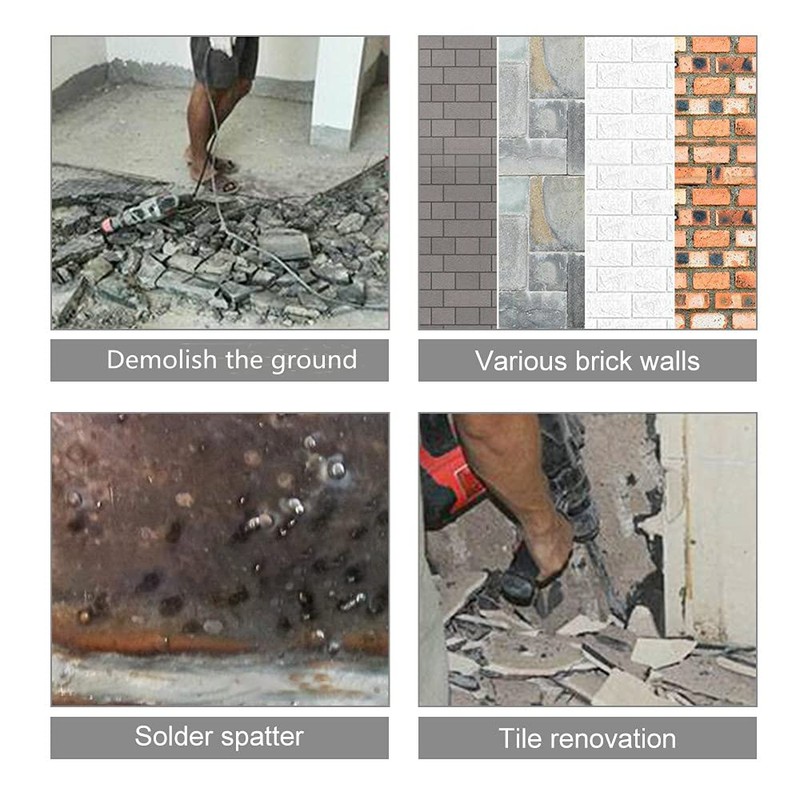 SDS Plus Chisel, 2pcs Tile Removing Chisel SDS-Plus Cranked Chisel