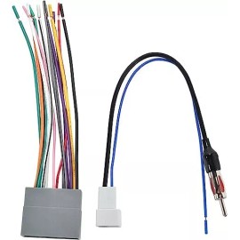 RED WOLF Radio Stereo Wiring Harness Antenna Adapter For Honda Fit CR-V ACURA RDX 2007+