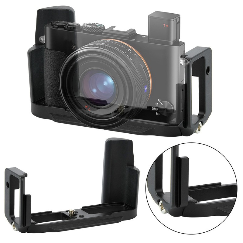 Metal Quick Release L plate Vertical Hand Grip Holder for