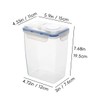 2Pcs 63oz Cereal Containers Storage with Pour Spout for Rice,