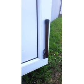 Brown Spring Door Stop 300mm / 12" Metal Drivway Gate Stopper Garage Door Holder