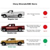 Window Visor Rain Guard for 2019-2026 Silverado/Sierra 1500 Crew Cab