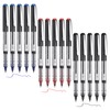 15 Pack Rollerball Pens, 0.5mm Liquid Ink Pens Gel Ink