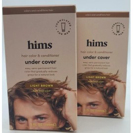 Unbranded Hims Hair Color and Conditioner Under Cover Light Brown 5fl oz, 2pk, Brand New
