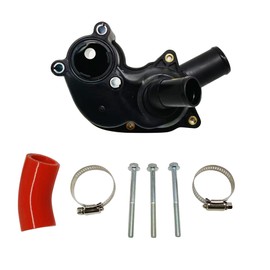 DOUQNAG Engine Coolant Thermostat Housing Water Outlet With Sensor With Installation Kit Fit For 2005 2006 2007 2008 2009 2010 Ford Mustang Thermostat & Housing Kit 902-210 5R3Z8592BA 4.0L V6 GAS SOHC