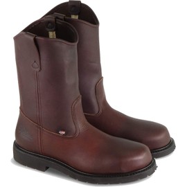 Thorogood 804-3231 Men's Oil Rigger 11" Wellington Safety Toe Boot, Black Walnut - 6.5 2E US