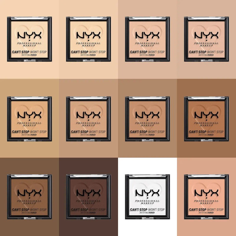 Polvo Compacto Nyx Professional Makeup Can't Stop Won't Stop