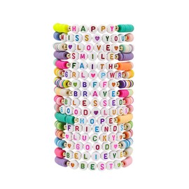 TOFBS Friendship Bracelets TS Bracelet Set Colourful Bracelets Set Friendship Bracelet Kit Jewellery Bangle Bracelet for Fans Girls Girlfriend Gifts, Soft ceramic