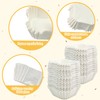 YEXEXINM 1000 Pcs Square Cupcake Liners Disposable Craft White Baking