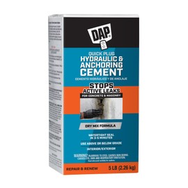 Dap 14086 Quick Plug 5 lb Hydraulic Cement, Pack of 1, Gray
