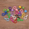 uxcell Plastic Lobster Clasps, 48mm Colorful Claw Snap Clip Hooks