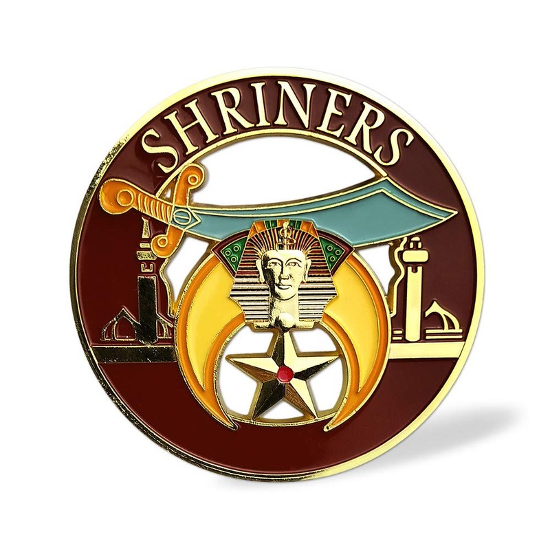 Shriner Masonic Car Emblem Mason Auto Decal
