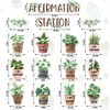 FYSUIMU Greenery Affirmation Station Bulletin Board Classroom Decorations Inspirational Motivational