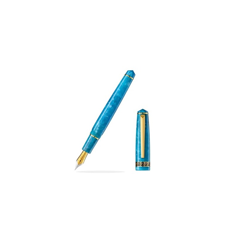 Laban Rosa Fountain Pen - Sky Blue - Fine Nib