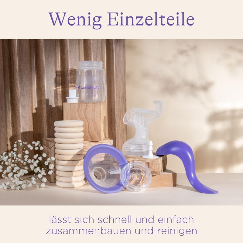 Lansinoh Manual Breast Pump - Lightweight and Quiet Breast Pump