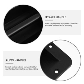 2pcs Speaker Side Handle Speakers Speaker Audio Speaker Handles Audio Handles Auido Audio Accessories Stage Speaker Cabinet Handles Audio Cabinet Handles Substitute Plastic Square