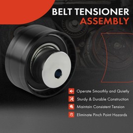 A-Premium Timing Belt Idler Pulley Compatible with Dodge Dart 2013-2016 & Fiat 500 2012-2017, 500L 2014-2017, 124 Spider 2020, 1.4L