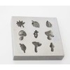 Shot Plate 9 Designs Mushrooms Etc. Impression Dies | Silversmith