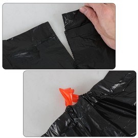 Nihenok Plastic Garbage Bags with Drawstring, 5 Gallon Drawstring Garbage Bags, 102 Counts, Black