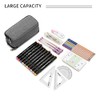 Della Gao Big Capacity Pencil Case, Aesthetic Pencil Pouch with