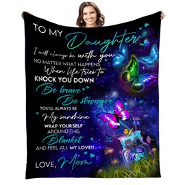 to My Daughter Blanket Gifts for Daughter-Birthday Gifts for Daughter, Daughter Birthday Gift Ideas, Christmas Thanksgiving Gifts for My Daughter,Daughter Blanket
