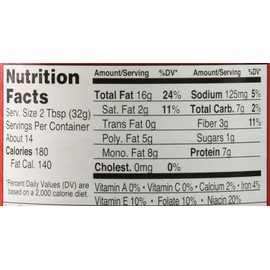 Teddie Smooth All Natural Peanut Butter with Flaxseed (Pack of 4)