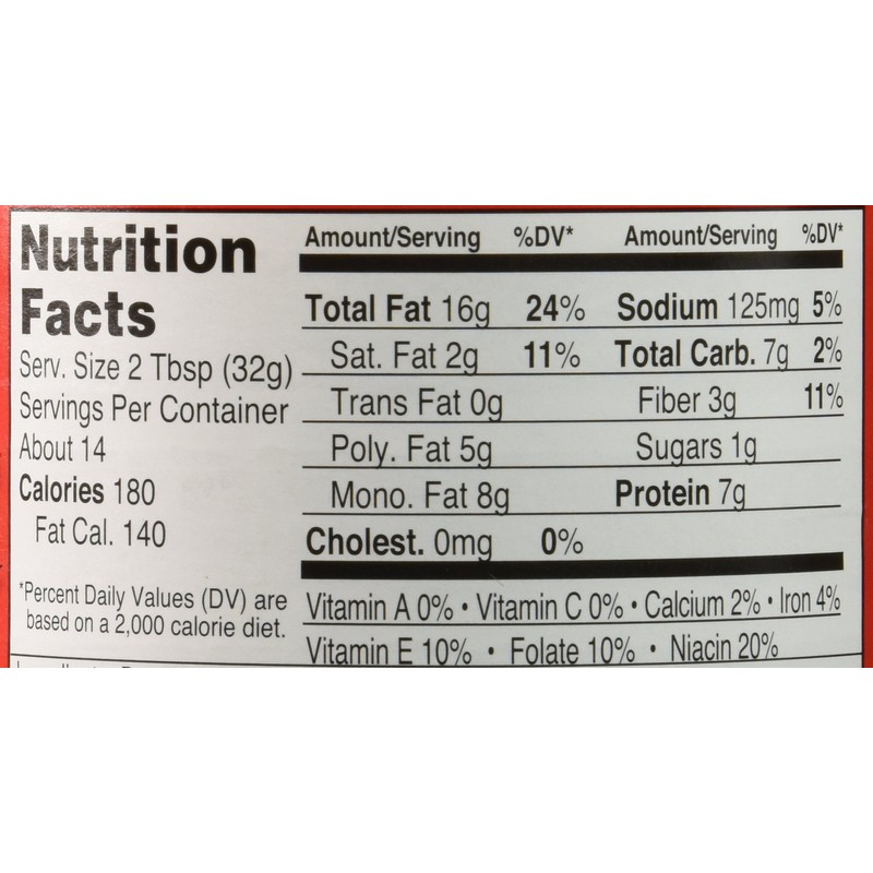 Teddie Smooth All Natural Peanut Butter with Flaxseed (Pack of