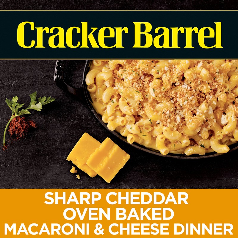 Cracker Barrel Sharp Cheddar Oven Baked Macaroni & Cheese Dinner