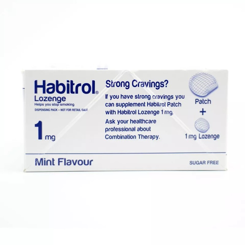 Habitrol Nicotine Lozenge 1mg Mint (216 Count, 1 Box) Fresh