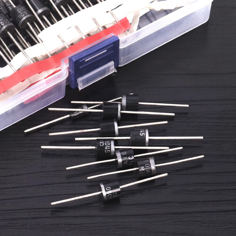 Swpeet 70Pcs 7 Types of Schottky Rectifier Diode Kit, Including