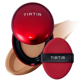 Tirtir Mask Fit Red Cushion Foundation Full Coverage Weightless Skin Satin Glow Finish Korean Makeup Beauty Tattoo Cover Buildable 37c Almond