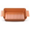 Meatloaf Pan professional Healthy Non-Stick Copper Coating 2-Piece With Removable