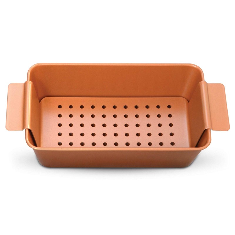 Meatloaf Pan professional Healthy Non-Stick Copper Coating 2-Piece With Removable
