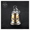 MOCY BELL Moto Guardian Bell Skull Keep Me Safe Stainless