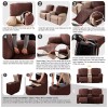 Unbranded Recliner Loveseat Cover with Middle Console Sofa slipcover, Stretch