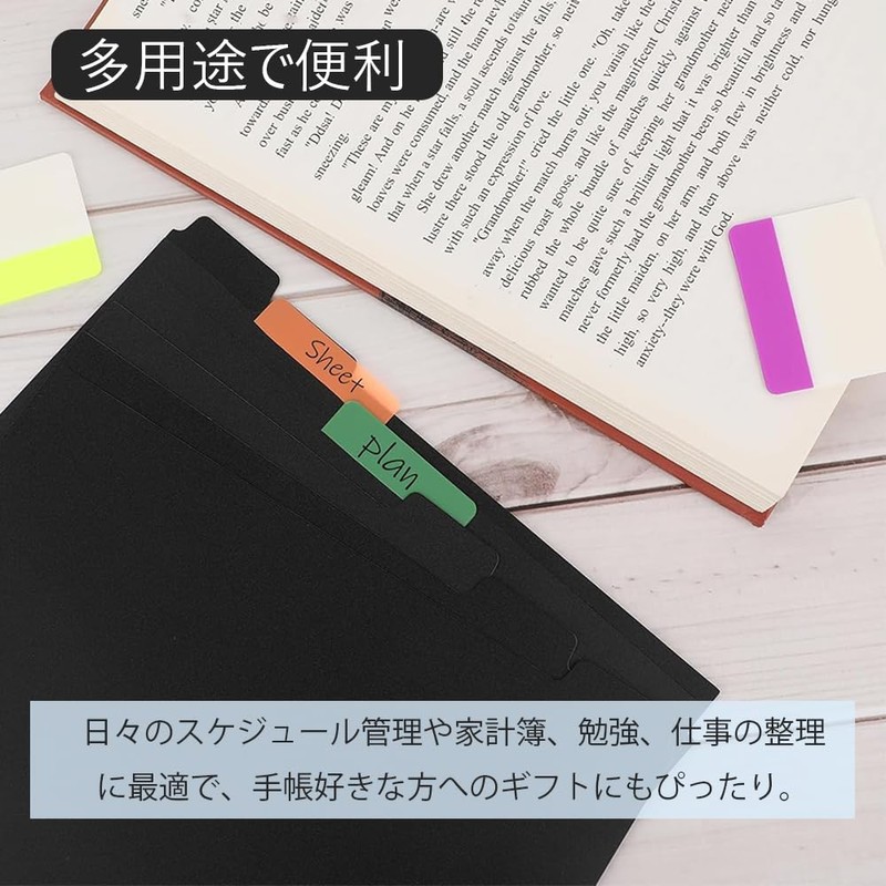 CHANJIF 6 Pcs A5 Loose Leaf Notebook, Divider Card, 6