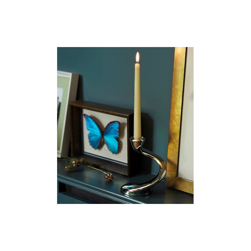 Robert Welch Windrush Candlestick. Made from Stainless Steel.