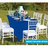 Utopia Kitchen Spandex Tablecloth 2 Pack [8FT, Royal Blue] Tight,