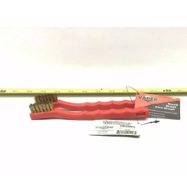 Vaper 41226 VAPER RED SMALL BRASS WIRE BRUSH (2 PIECES) NEW