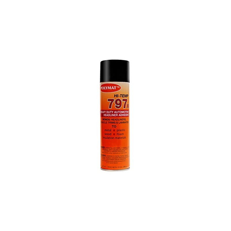 QTY2 Polymat 797 High-Temp Spray Adhesive Automotive Upholstery Glue [160F]