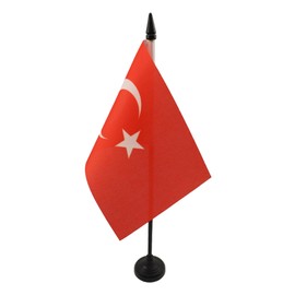 AZ FLAG - Tischflagge Türkei - 15x10 cm - Türkische Tischfahne 10 x 15 Cm - Flaggen