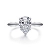 Engagement Rings for Women Cubic Zirconia Ring 2 Carat 925