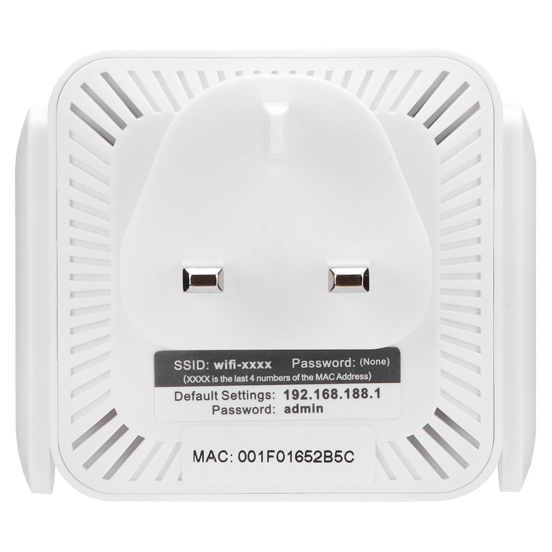 300M Repeater with Double Antenna Signal Amplifier Range Extender White
